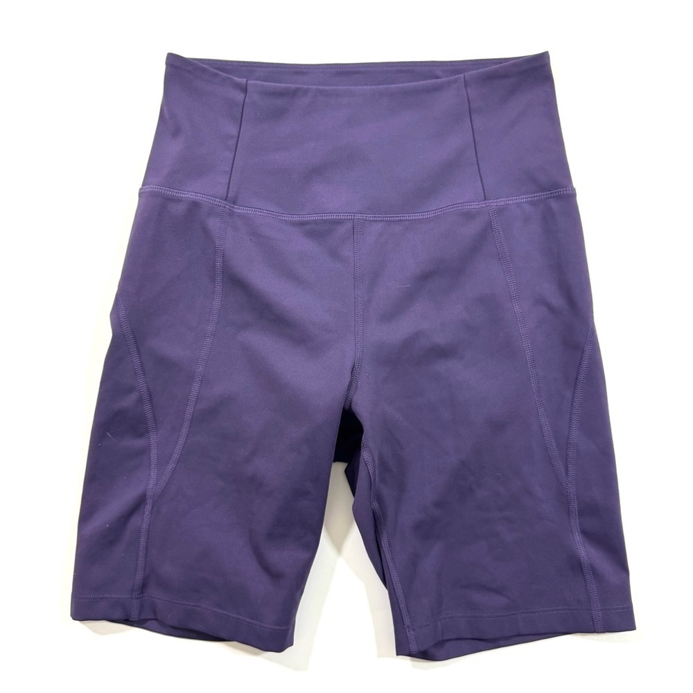 Girlfriend Collective Biker Shorts High Rise Purple
